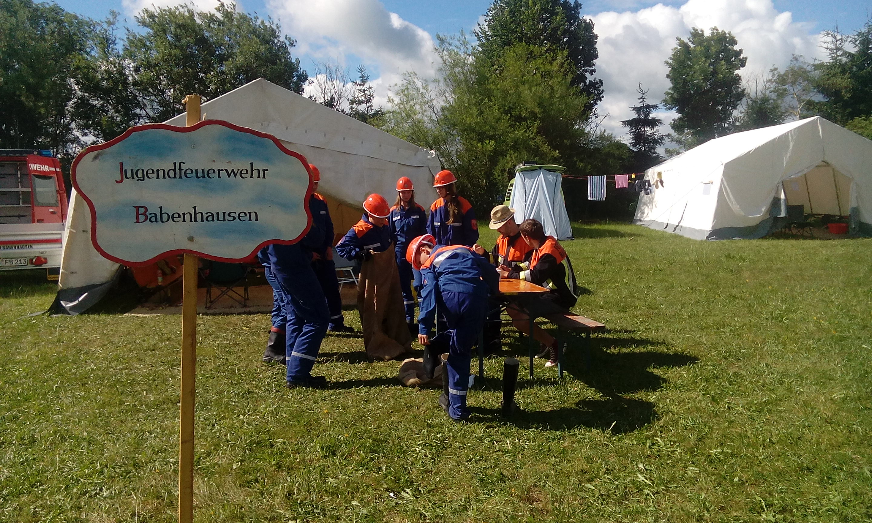 Jugendfeuerwehr Zeltlager im Unterallgäu, Babenhausen belegt den 1.Platz der Lagerolympiade